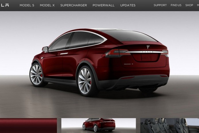 車價過百萬   Tesla Model X 開始接受預訂