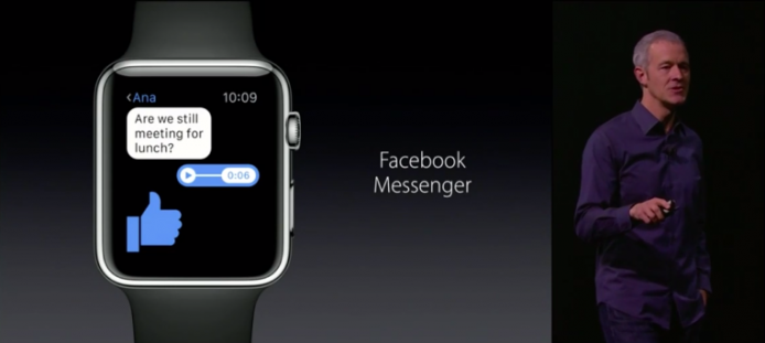 Apple Watch 將有 Facebook Messenger 及更多新 APP