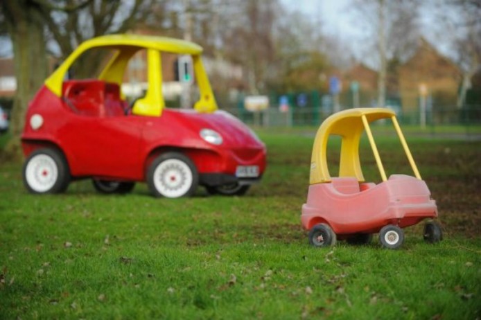 可以合法揸出街    放大版兒童學行車 eBay 拍賣