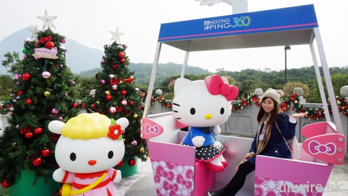 唔洗去貓空都有得坐！Hello Kitty 空降昂坪市集過聖誕