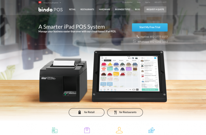 Bindo 雲端 POS 讓實體商店轉身即變 24 小時營業網店