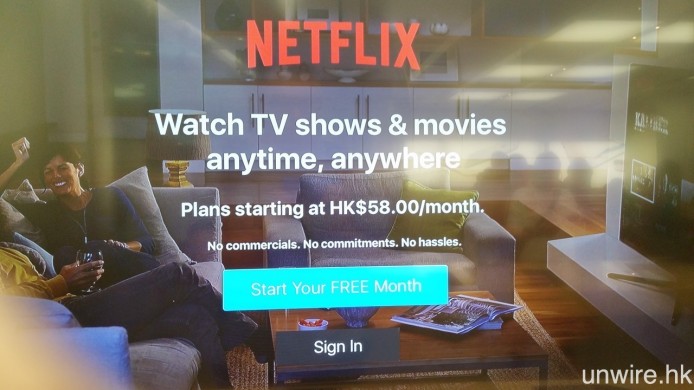 早前到 Apple Store 購買第 4 代 Apple TV 時,就給艾域發現 未正式登陸香港的 Netflix,最低月費為每月 $58,雖然未必是確實定價,但相信亦是不中亦不遠,不知這個價錢又會否吸引到各位 Wire 民串流睇電視呢?