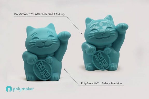 最新 3D 打印物料技術 成品「冷立立」如打磨 – PolySmooth