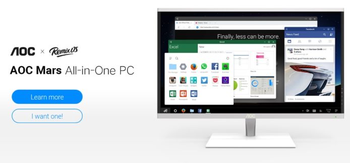 一體式電腦 Android 化  24″ AOC Remix OS PC 登場