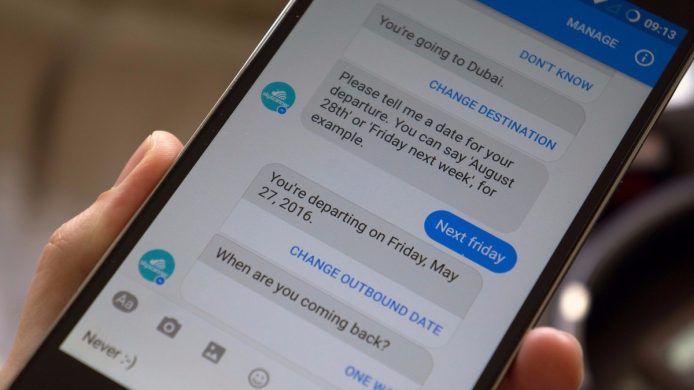 機票網用 Messenger Bot 取代真人回應顧客問題