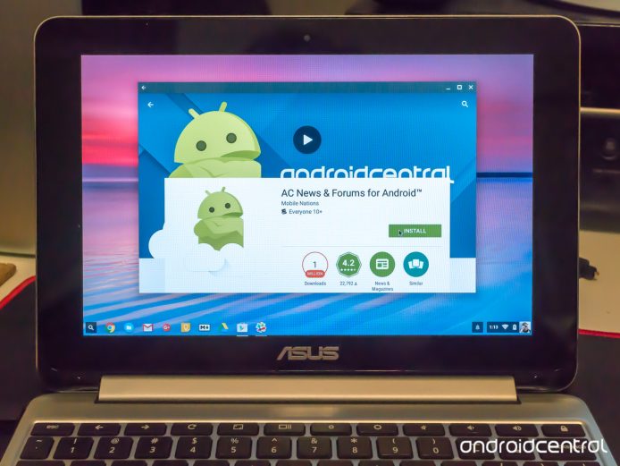 首部支援 Android 軟件 Chromebook 登場