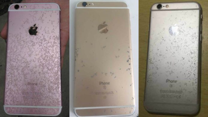 機殼呈喱士紋  大陸 iPhone 6s 爆氧化問題