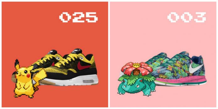 Pokemon 粉絲自製寵物小精靈 Nike ID 波鞋