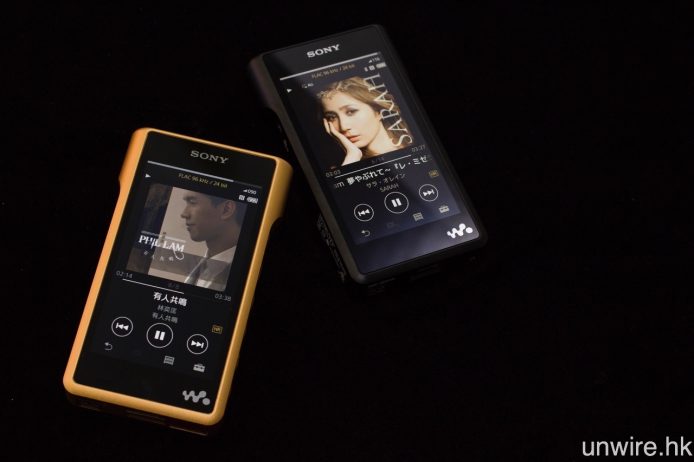 是日發佈會重點必屬 NW-WM1Z（左）及 NW-WM1A（右）。