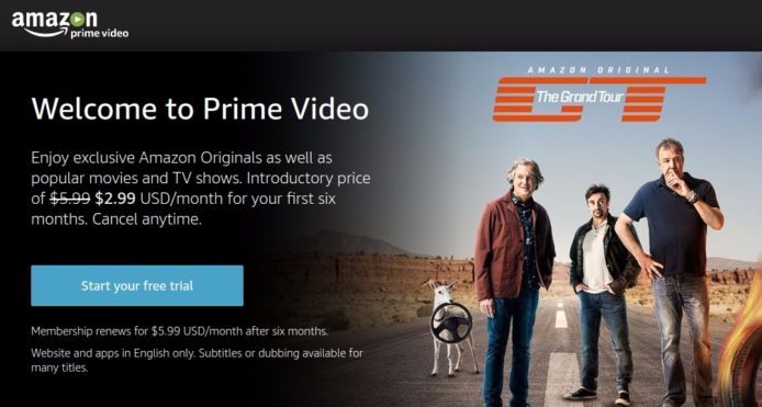 睇正版 The Grand Tour！Amazon Prime Video 香港推出月費 US$2.99