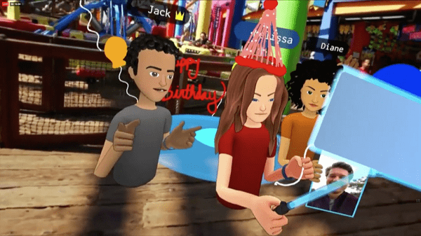 【有片睇】「Facebook Spaces」VR 虛擬社群功能正式面世　結合虛擬與現實！