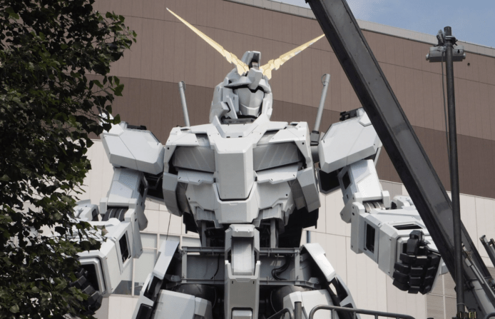 日本台場1:1獨角獸Gundam揭開面紗　手部、膝部活動部件裝上現雛形