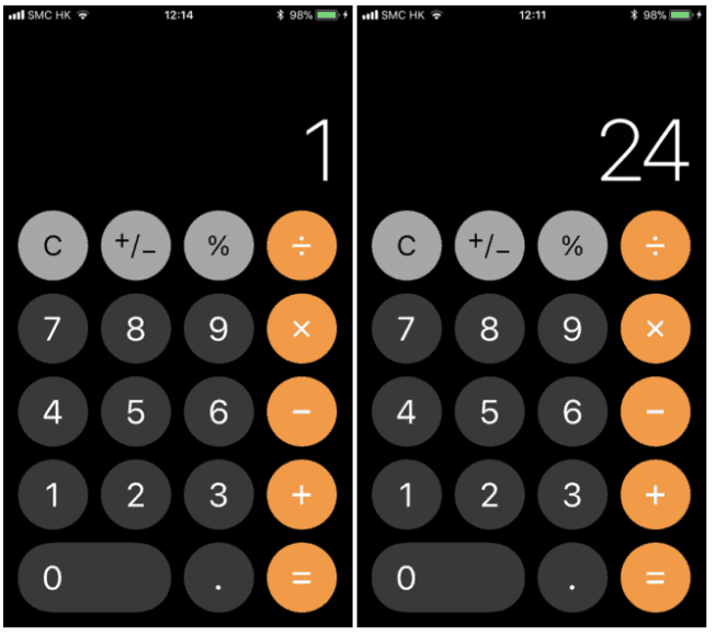 1+2+3=24？ iOS 11計算機不懂計加數？