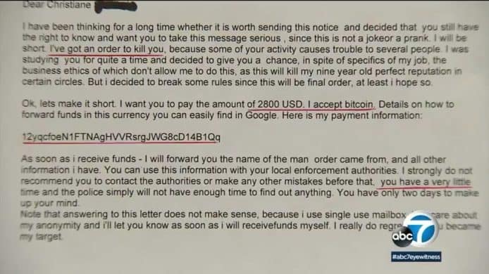 FBI：比特幣死亡勒索電郵日增