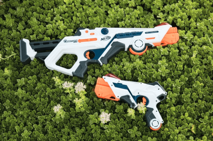 Nerf 雷射 War Game 槍　Laser Ops Pro 結合 AR 玩法多