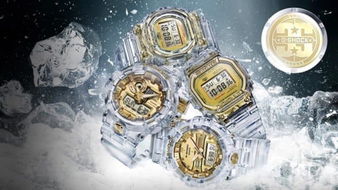 透明錶身配金色錶面   Casio 全新 G-Shock 極搶眼