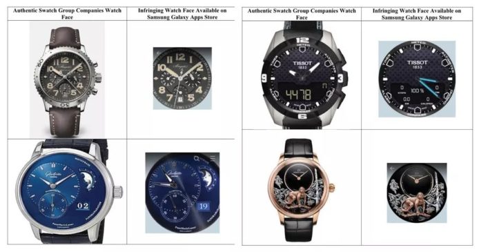 Swatch 索償 1 億美元   指 Samsung 縱容侵權錶面上架牟利