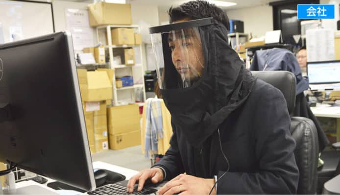 日本全罩式「花粉 Blocker 2」隔絕致敏原　 內置風扇＋全透明面罩