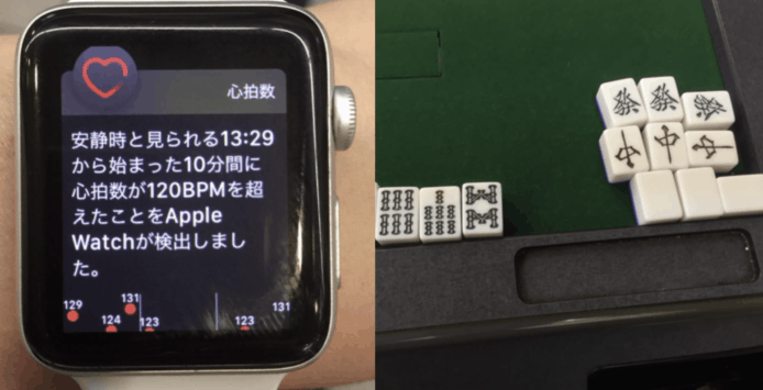 網民打牌 Apple Watch 心率警告「穿煲」 叫糊大三元太緊張
