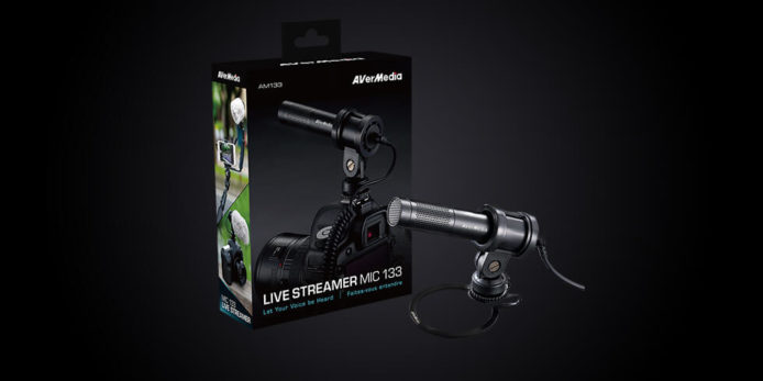 AVerMedia Live Streamer Mic「AM133」外接式收音咪　收音清晰+造型輕巧