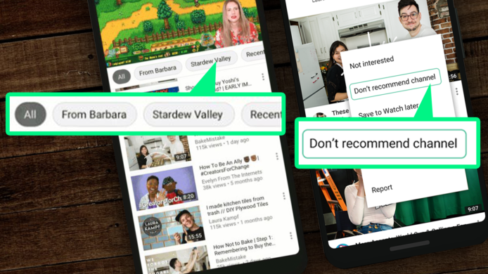 YouTube「刪除推薦頻道」等3種新功能　 助用戶控制推薦內容