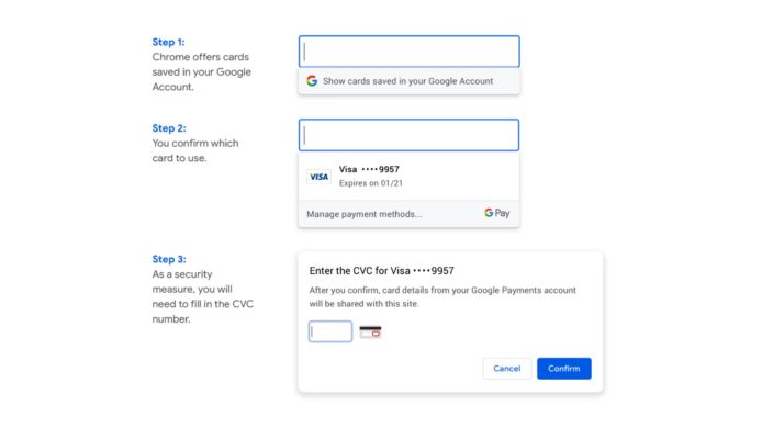 Chrome 推全新信用卡儲存功能   網購付款更加快捷