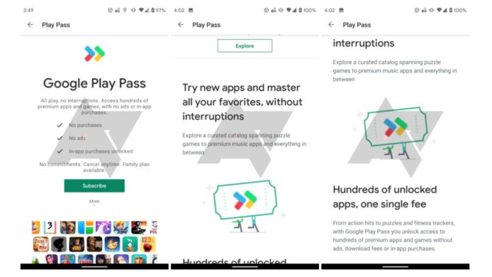 Google 測試 Play Pass 計劃   一個月費任用遊戲軟件