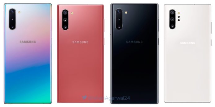 Samsung Galaxy Note 10 系列價格曝光　 或比Note 9更抵