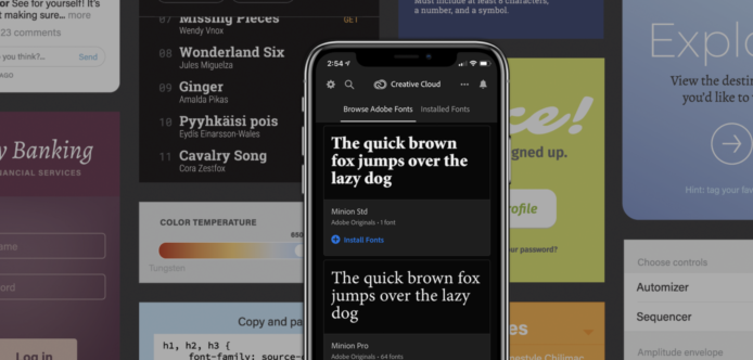 Adobe 為 iOS 與 iPadOS 帶來龐大字型庫