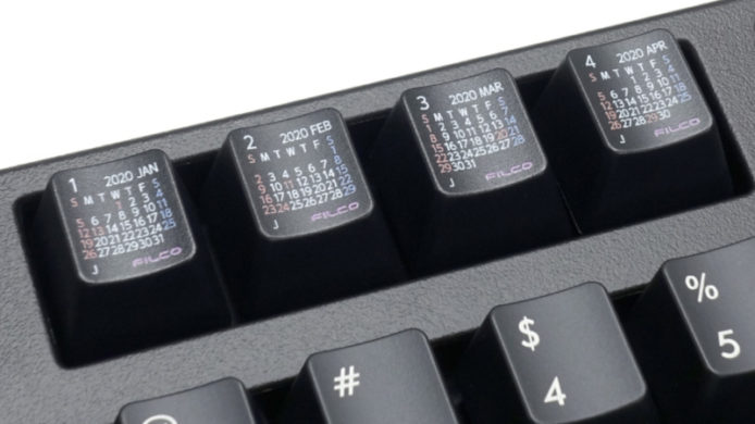 Filco 2020 日曆鍵盤　便於確認日期