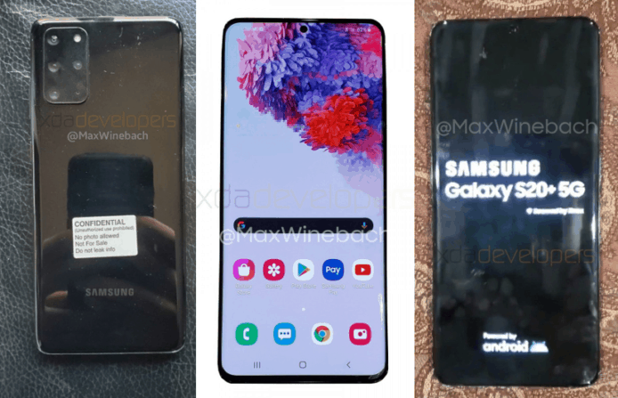 Samsung S20 相片流出　S11 採用 4 鏡頭 + 前置開孔式鏡