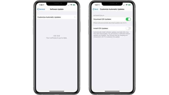 iOS 13.6 可停止自動更新　分拆安裝和下載設定