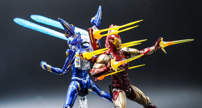 【開箱】SHF Iron Man + Rescue FINAL BATTLE 版　戰損造型 + 夫妻合戰