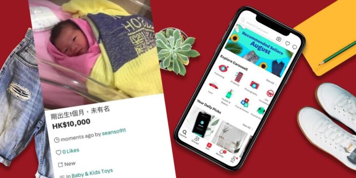 初生嬰兒懷疑被網上拍賣   Carousell 香港變人口販賣平台