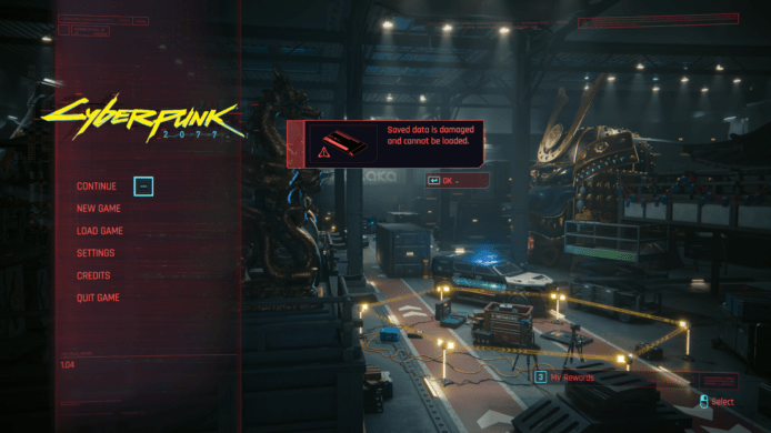 《Cyberpunk 2077》Save超過8MB屬損毀　GOG：無法回復只能用較舊Save