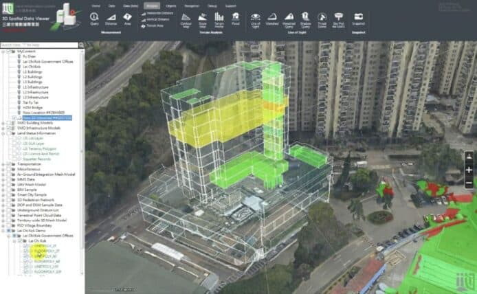政府製 3D 香港地圖數據公開　行人道路網+建築物資訊+規劃路線