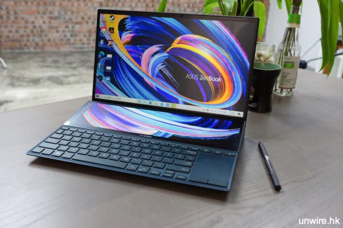 【評測】Asus ZenBook Duo 14 UX482E 雙Mon筆電　開箱測試 效能 輕薄機身 + 副芒畫質大提升