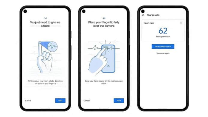 仿效第三方軟件商   Google Pixel 手機相機鏡頭可測心率