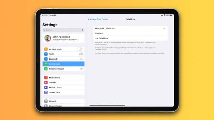 開啟 5G 時允許更多數據   新 iPad Pro 可通過 5G 數據更新系統