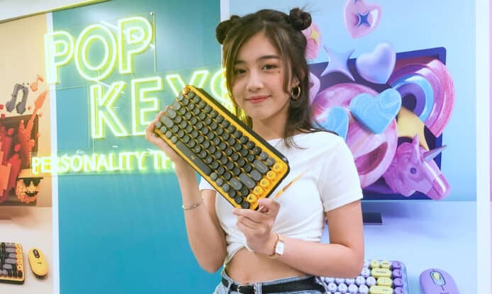 Logitech POP KEYS 無線藍牙機械鍵盤    一鍵打 Emoji + 茶軸 + 仿打字機圓形鍵帽