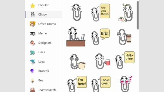 MS Office 萬字夾吉祥物   透過 Microsoft Teams 回歸