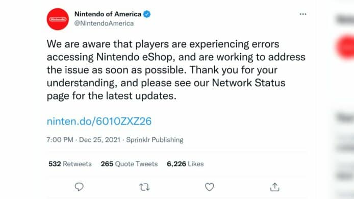 任天堂連續兩年出事   Switch eShop 聖誕死機 24 小時