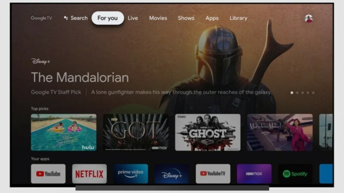 Google TV 連結 Wear OS   在家運動電視顯示實時身體狀態