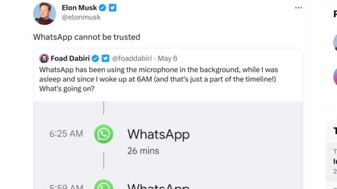 WhatsApp 被爆私隱問題   後台持續取用咪高峰
