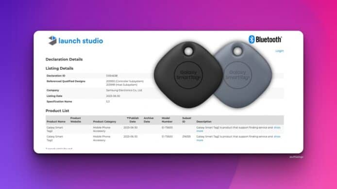 Galaxy SmartTag 2 獲藍牙認證   料本月底發佈會推出