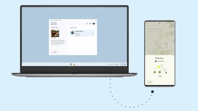Windows 版 Nearby Share 推出   Android 裝置交換檔案更方便