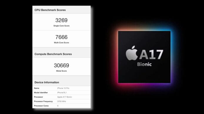 疑似 A17 Bionic 跑分流出   單核效能比 Snapdragon 8 Gen 3 高 47%
