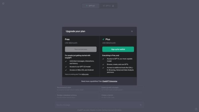 ChatGPT Plus 使用量超出負荷   OpenAI 宣佈暫停新用戶註冊