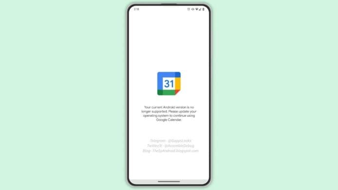 涉及用戶保安風險   Google 日曆停止支援 Android 7.1