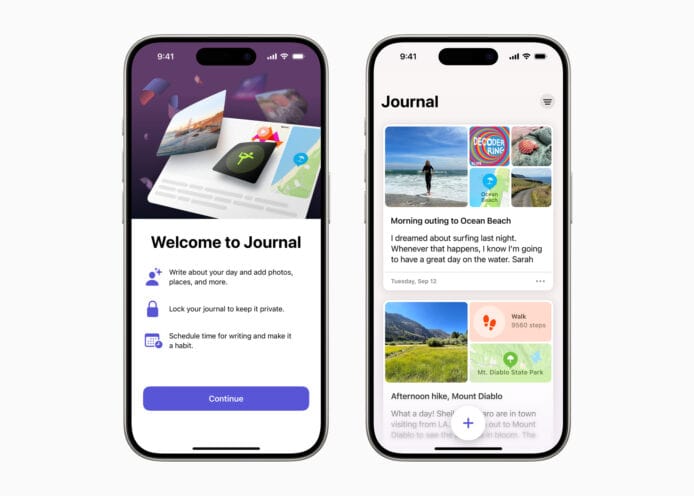 iOS 17.2 推出日記新功能　記錄用家生活點滴